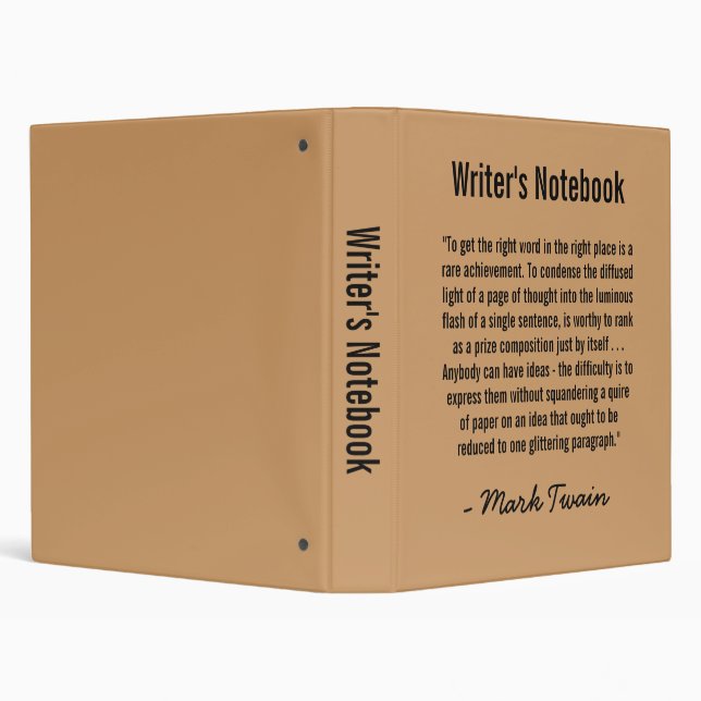 Writer's Notebook - Mark Twain Binder (Background)