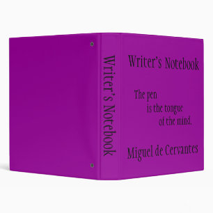 Writer's Notebook - Miguel de Cervantes Binder