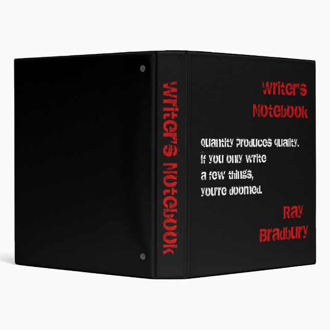 Writer's Notebook - Ray Bradbury Binder (Background)