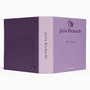 Writer's Purple Binder