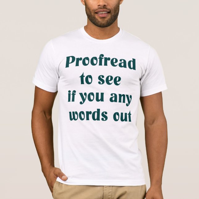 Writer's T-shirt (Front)