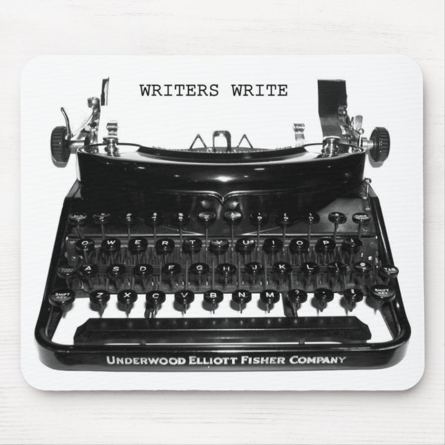 Writers Write Typewriter Mousepad (Front)