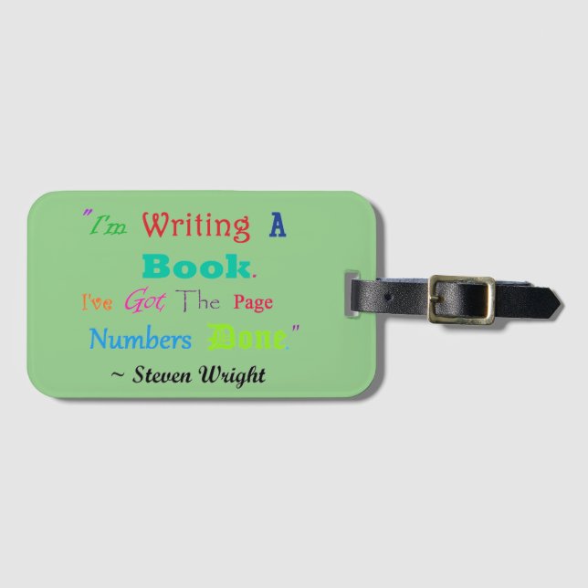 Writers Writers Everywhere Luggage Tag (Front Horizontal)