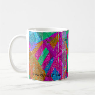 "Writing Big Checks" abstract art coffee mug
