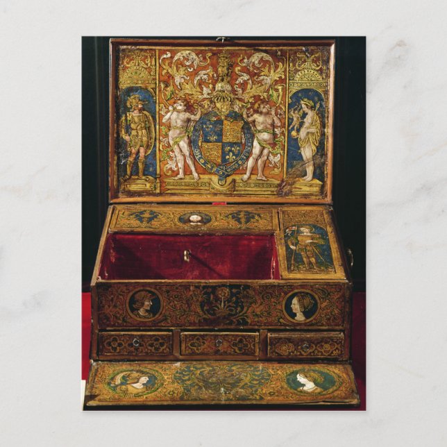 Writing box or table desk postcard (Front)