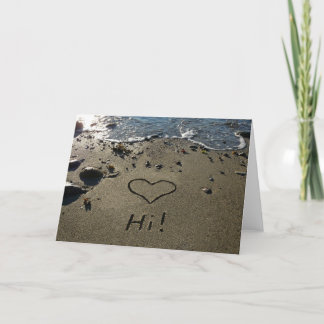 Writing in the Sand Card