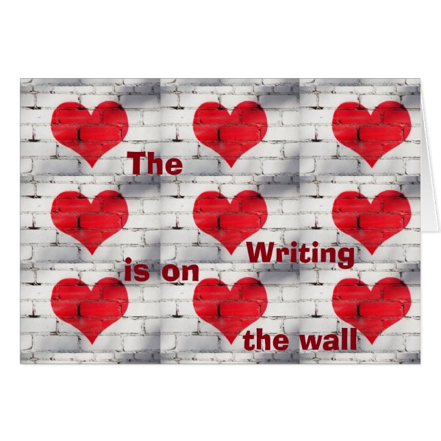 **WRITING IS ON THE WALL** our **1st ANNIVERSARY** (Front Horizontal)