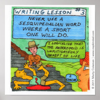 Writing Lesson #3 Poster