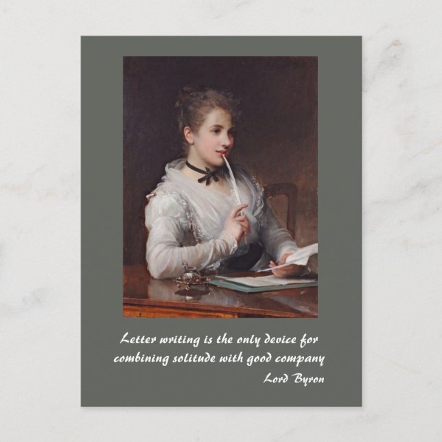 Writing Letters Postcard (Front)