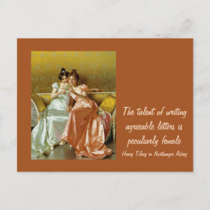 Writing Letters Postcard