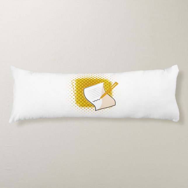 Writing Lover  Body Pillow (Front)