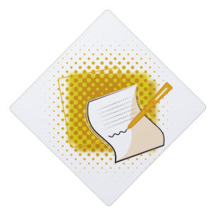 Writing Lover Graduation Cap Topper
