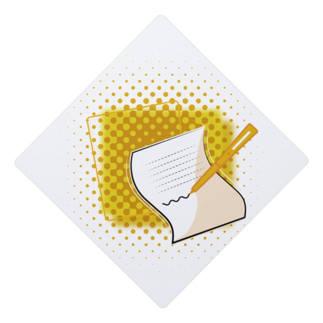 Writing Lover  Graduation Cap Topper (Front)