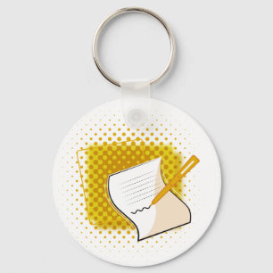 Writing Lover  Keychain