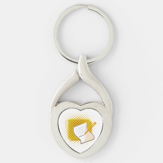 Writing Lover  Keychain (Front)