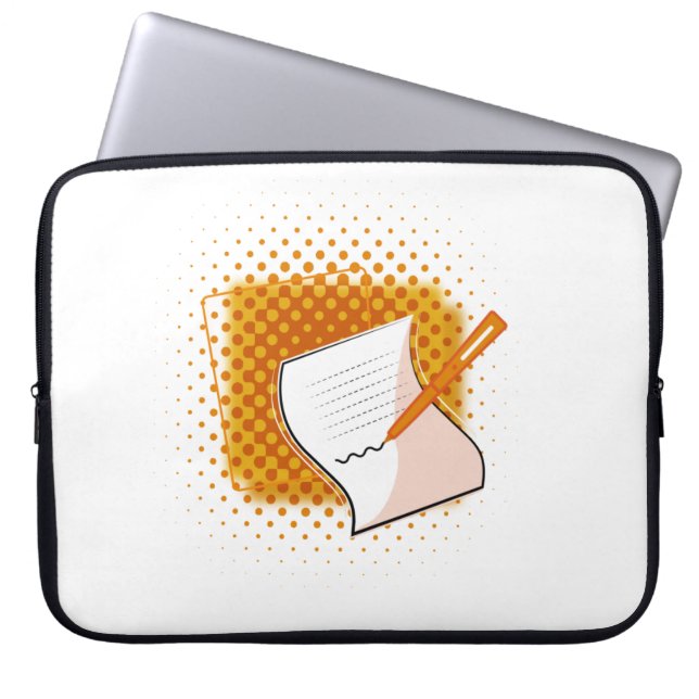 Writing Lover  Laptop Sleeve (Front)