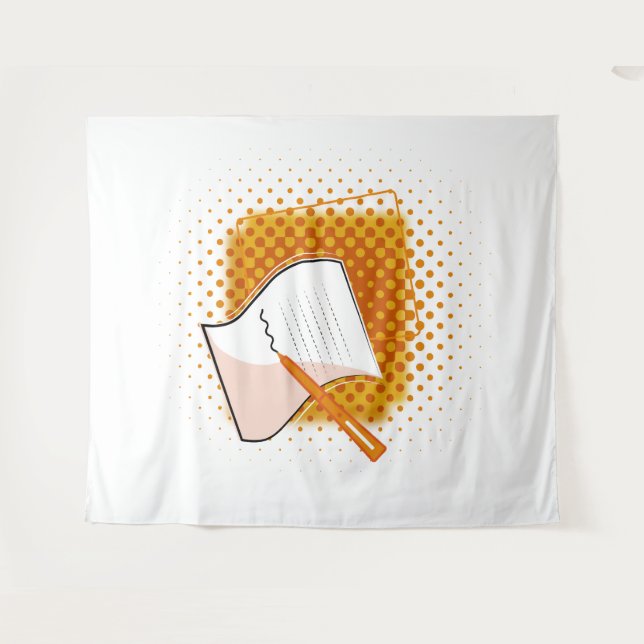 Writing Lover  Tapestry (Front (Horizontal))