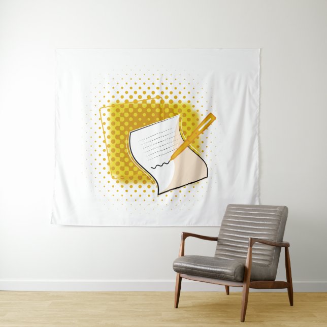 Writing Lover  Tapestry (In Situ (Horizontal))