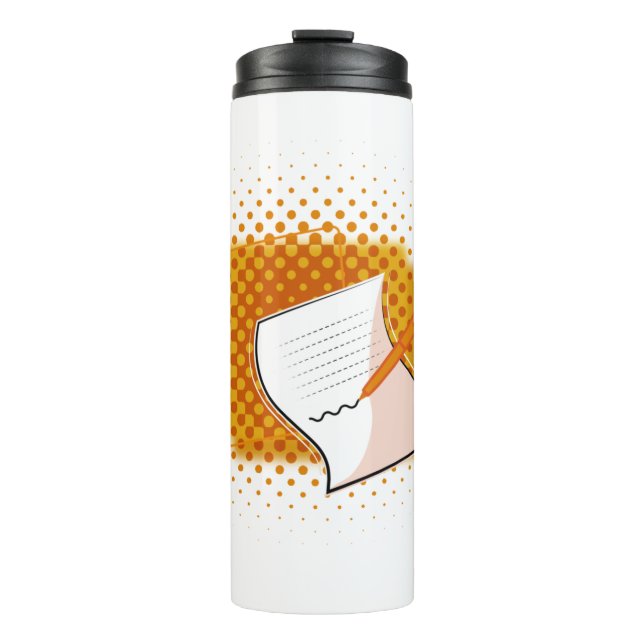 Writing Lover  Thermal Tumbler (Front)