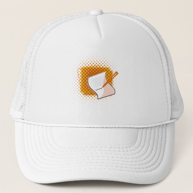 Writing Lover  Trucker Hat (Front)