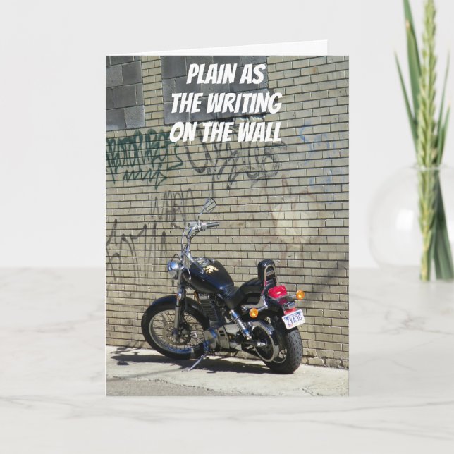 WRITING ON THE WALL-THANKS! THANK YOU CARD (Front)