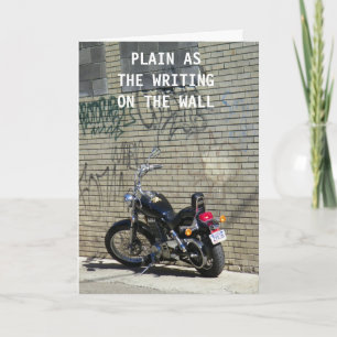 WRITING ON THE WALL-THANKS! THANK YOU CARD