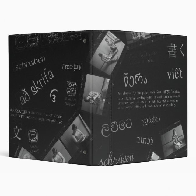 Writing Photogram Binder (Background)