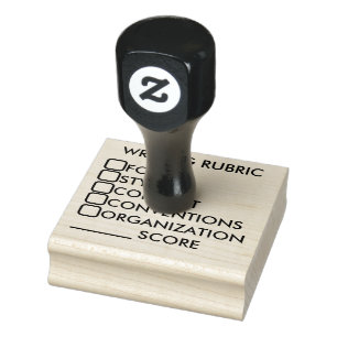 Writing Rubric Rubber Stamp