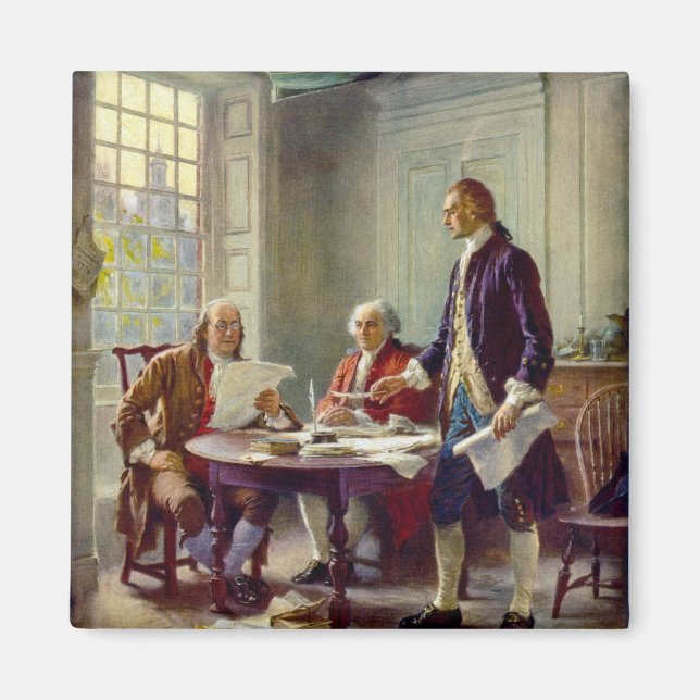 Writing the Declaration of Independence 1776 Magnet (Front)