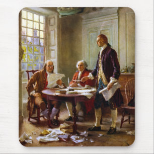 Writing The Declaration of Independence Mouse Pad