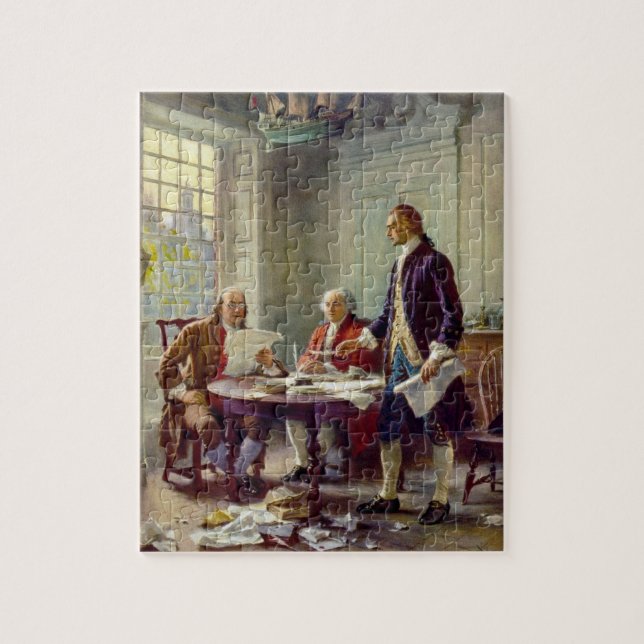 Writing the Declaration of Independence Puzzle (Vertical)