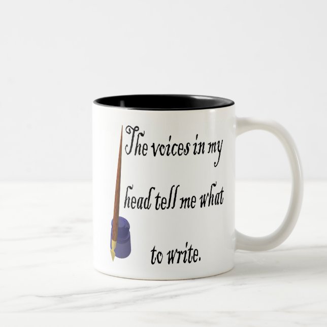 Writing Voices Two-Tone Coffee Mug (Right)