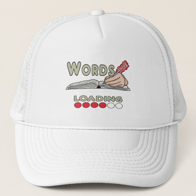 Writing Words Trucker Hat (Front)