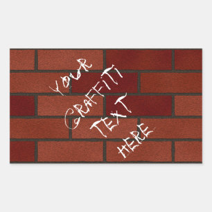 Writings on the brick wall sticker