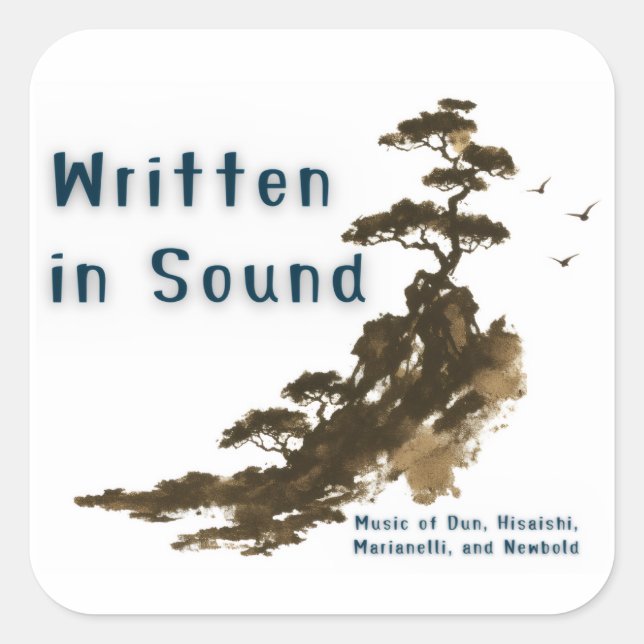 Written in Sound Sticker (Front)