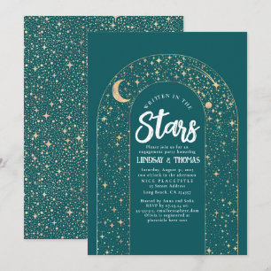 Written in the Stars Celestial Engagement Party Invitation
