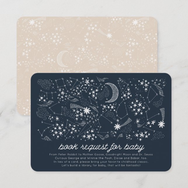 Written in the Stars Constellation Book Request Invitation (Front/Back)