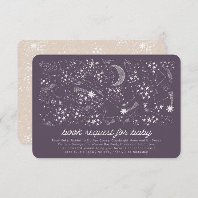 Written in the Stars Constellation Book Request Invitation (Front/Back)