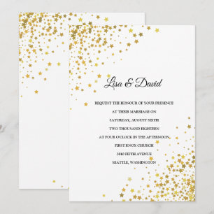 Written In The Stars Wedding Invitation
