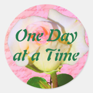 Written with Rose ODAT Classic Round Sticker