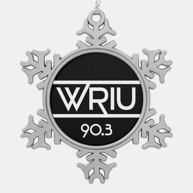 WRIU Snowflake Ornament (Front)