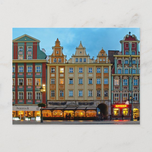 Wroclaw Poland Architecture Postcard (Front)