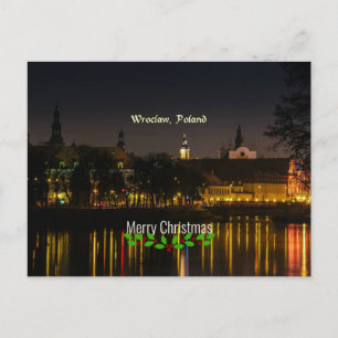 Wroclaw, Poland, Christmas, Postcard