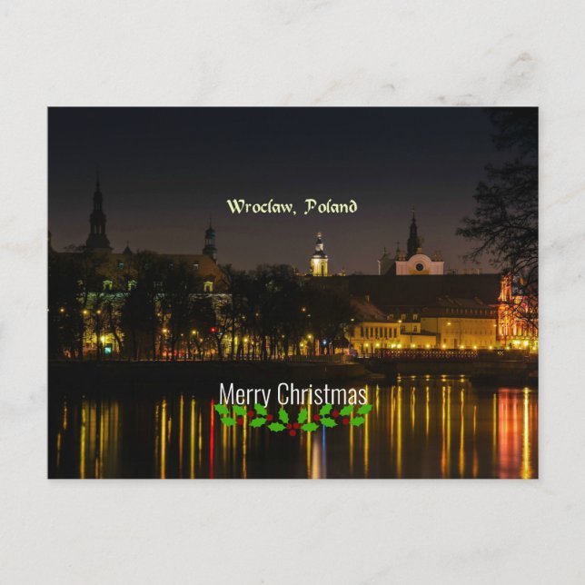 Wroclaw, Poland, Christmas, Postcard (Front)