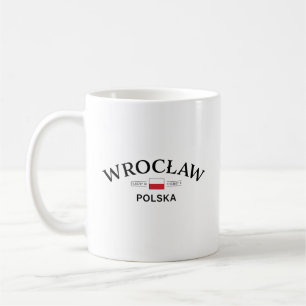Wroclaw Polska (Poland) Polish Coordinates Coffee Mug