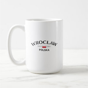Wroclaw Polska (Poland) Polish Coordinates Coffee Mug