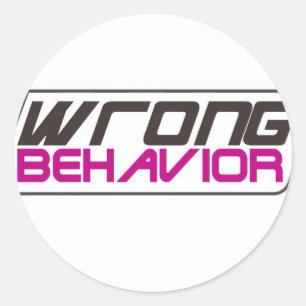 Wrong Classic Round Sticker