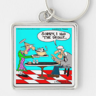 Wrong Coffee Funny Cow Cartoon Gifts & Tees Keychain