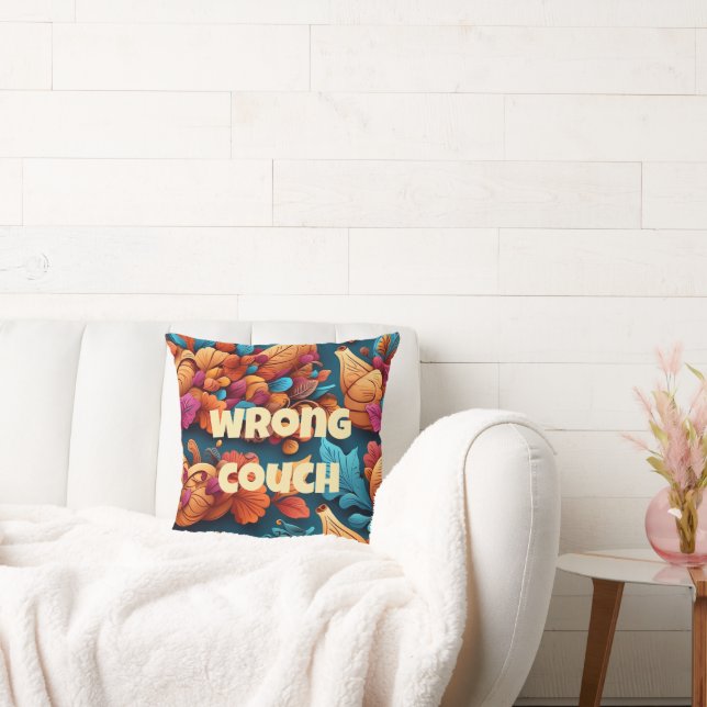 Wrong Couch Decorative Fall Throw Pillow (Couch)