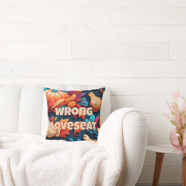 Wrong Couch Decorative Fall Throw Pillow (Couch)